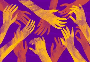 Various texture hands 