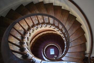 spiral staircase in a old house © Taylor