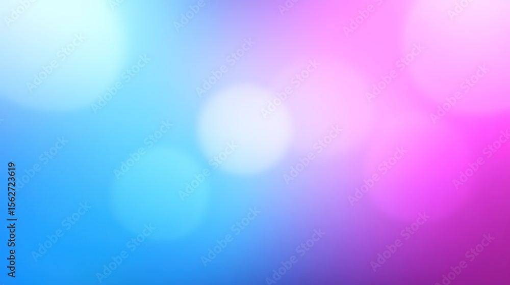 Poster soft colorful bokeh background in blue pink gradient for design