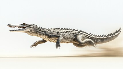 Naklejka premium Croc in flight