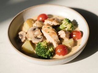 chicken breast with vegetables