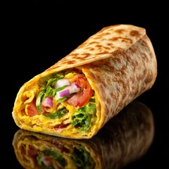 Tasty Indian Style Kathi Roll Sandwich