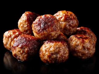 Traditional Swedish Meatballs Served In A Creamy Gravy