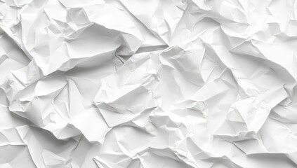 Obraz premium Crumpled white paper texture (2)