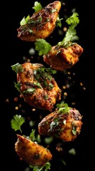 Chettinad Curry With Exploding Chicken And Spices