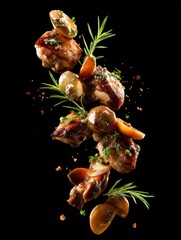 Classic Coq au Vin Pieces Tumbling Down