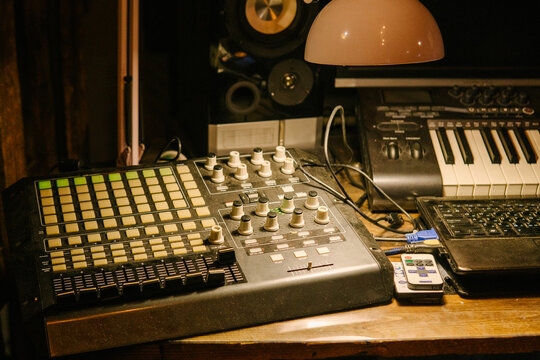Music studio workspace
