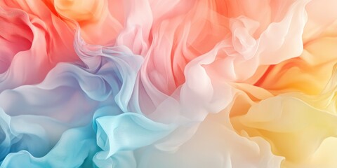 Fototapeta premium Abstract close-up of flowing, colorful fabric