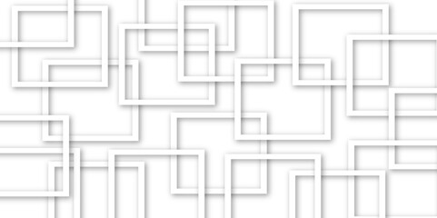 background with squares. Abstract white background. Minimal geometric white, Abstract background with white and gray and geometric style with simple lines and corners. 