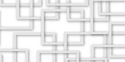 background with squares. Abstract white background. Minimal geometric white, Abstract background with white and gray and geometric style with simple lines and corners. 