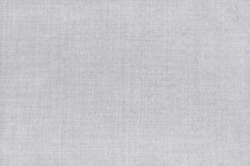 White grey linen fabric cloth texture for background, natural textile pattern.