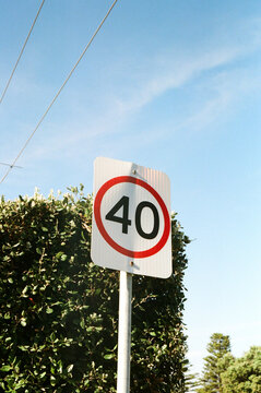 Victorian Speed Limit Sign