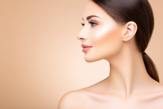 Ultra close macro of dewy cheek skin in soft light, revealing fine texture and natural glow that highlights a healthy microbiome concept.