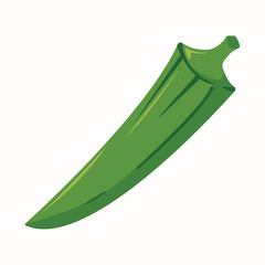 Okra illustration sioalted