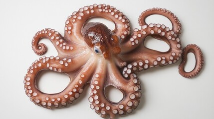 Obraz premium Octopus on white background 