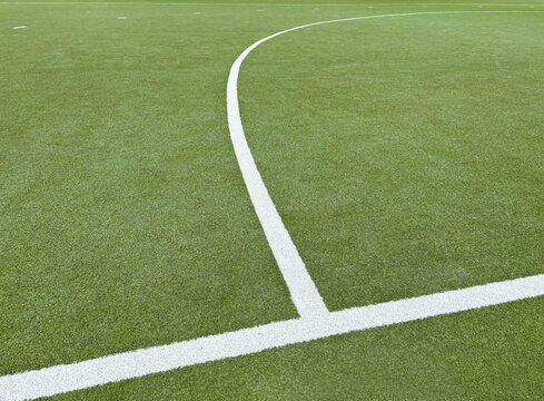 white stripes on grass