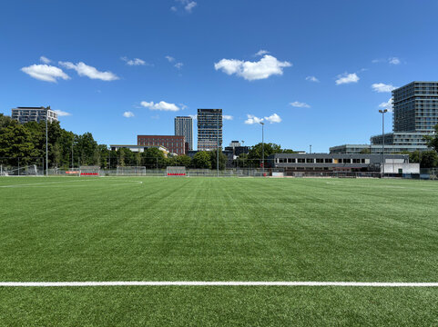 empty soccerfield