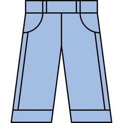 Flat Style Denim Jeans Fashion Set
