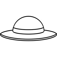 Flat Style Beach Fashion Hat
