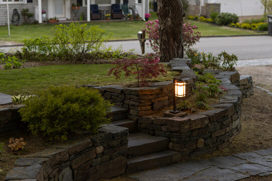 Landscape  stone wall lighting 