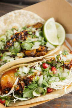 Tacos with Salsa Macha 