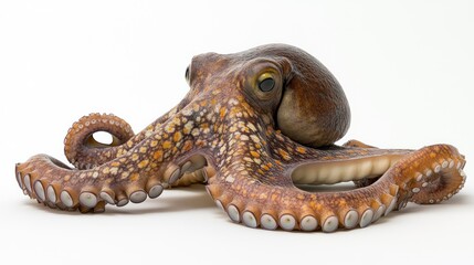 Octopus on a white background