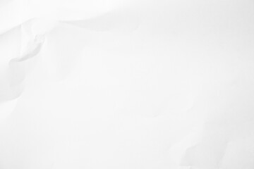White Paper Texture background. Crumpled white paper abstract shape background with space paper for text