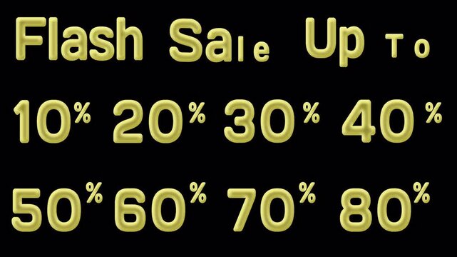 Flash Sale Animation package with bubble effect . Suitable for product promotion needs