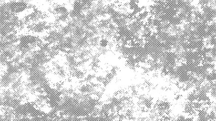 Abstract Halftone Texture, Modern Dot Pattern Background. Grunge Monochrome Design, Stylish Black and White Overlay