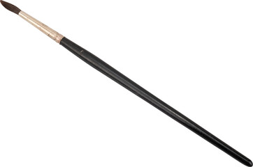 Artistic paintbrush with a fine tip for detailed work.