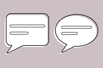 Comments Icon. Comment Bubble. eps 10.