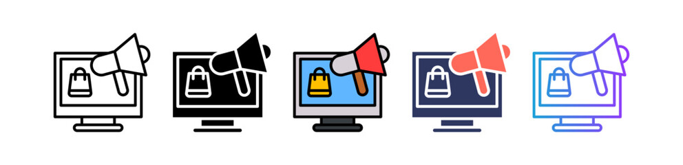 Sale Marketing multiple icon