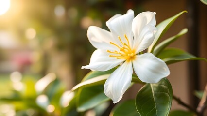 Fototapeta premium white jasmine flowers blooming