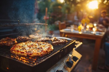 Backyard BBQ dinner