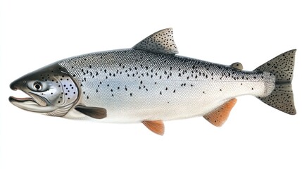 Naklejka premium Illustration of a salmon
