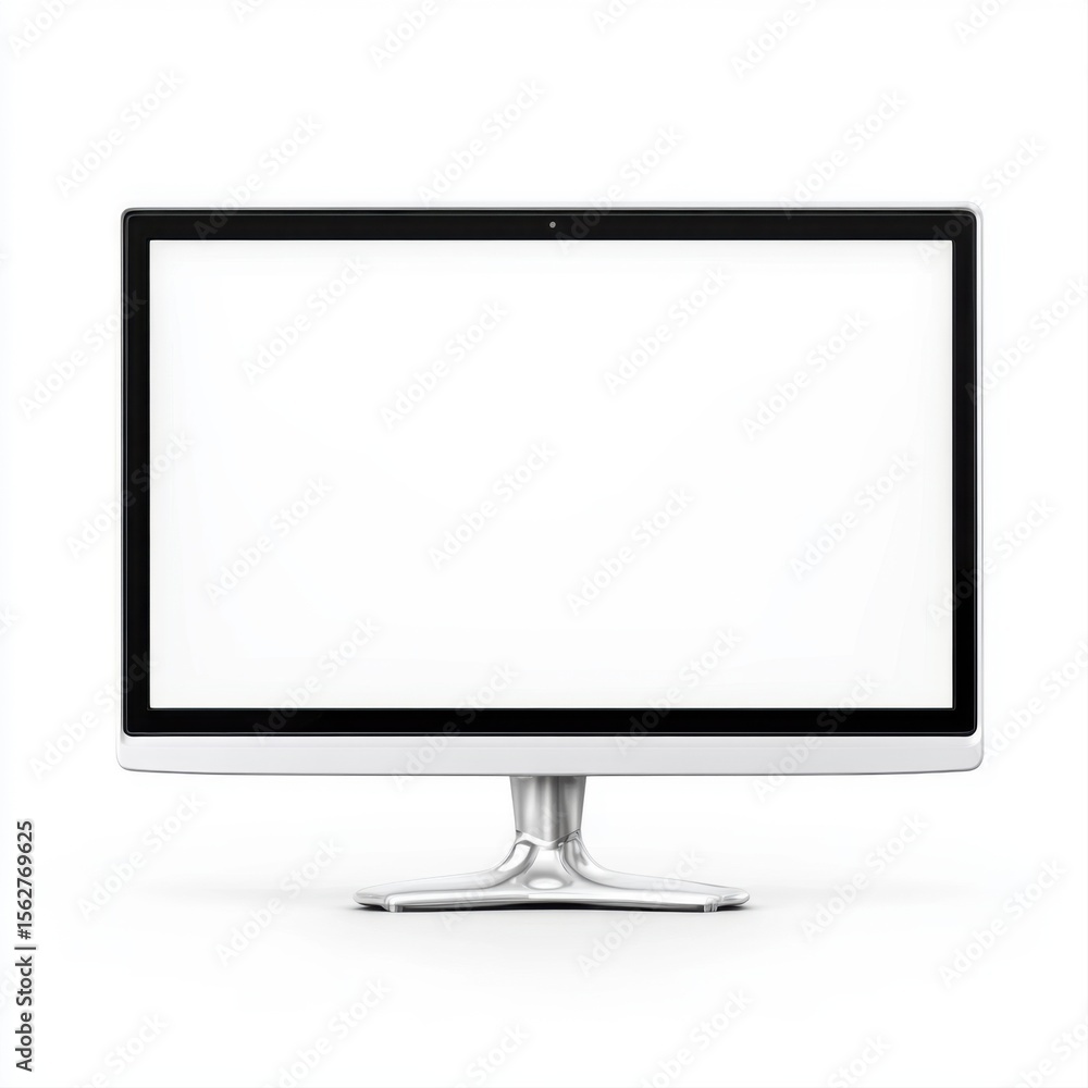 Aufkleber modern minimalistic computer monitor with blank screen for creative design