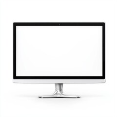 Fototapeta premium Modern Minimalistic Computer Monitor with Blank Screen for Creative Design