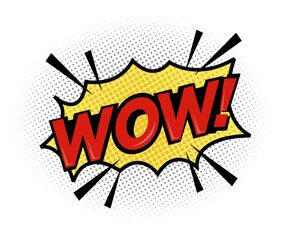 Comic book 'WOW' Sticker