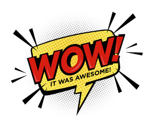 Comic Style Speech Bubble with 