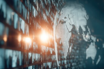 Global data network, digital globe