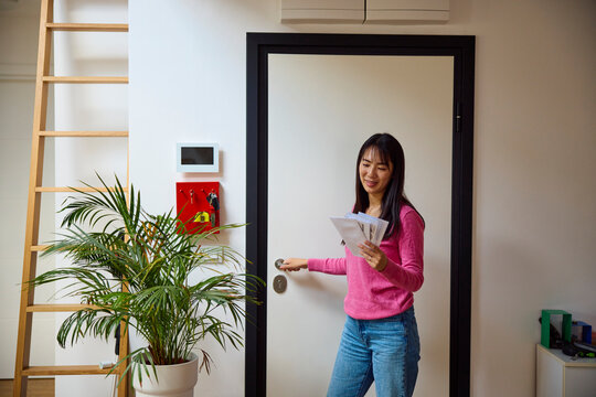 Woman brought the bills