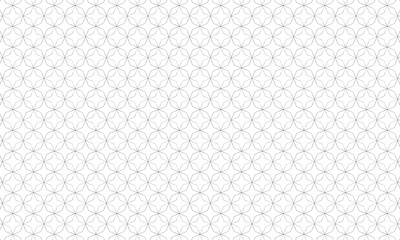 角七宝つなぎの細いラフな線のパターン模様