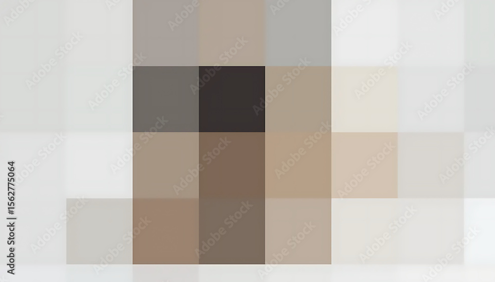 Poster abstract composition of neutral tones in a grid pattern.