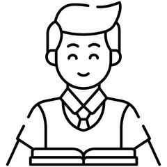 Obraz premium male student icon