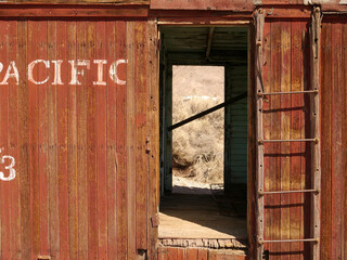 Vintage Caboose, Rhyolite NV 2013