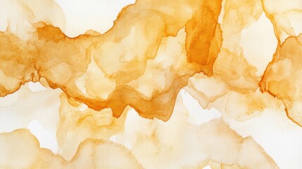 Abstract Warm Orange Watercolor Background with Soft Blended Textures for Artistic Design