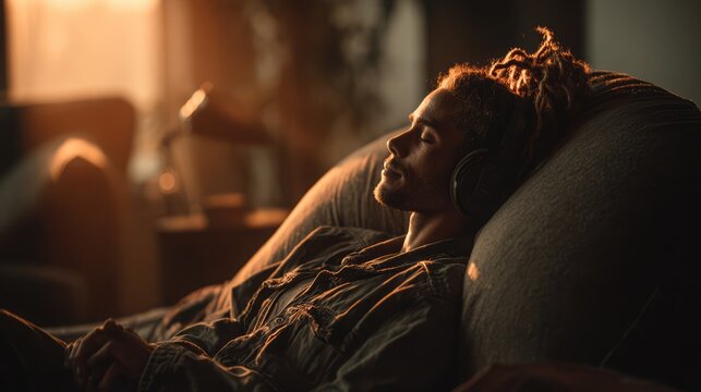 Biometric AI soundwave pillows generating audio loops in sync with userâ€™s REM emotional balance. 