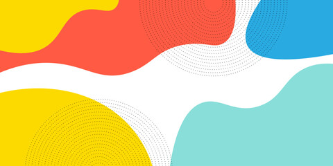 Abstract geometric pop art background with wave pattern.