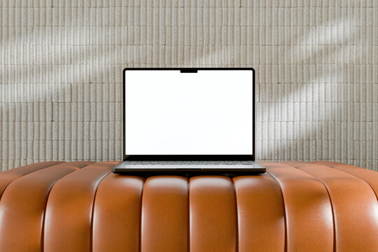 MacBook Mockup on Designer Furniture