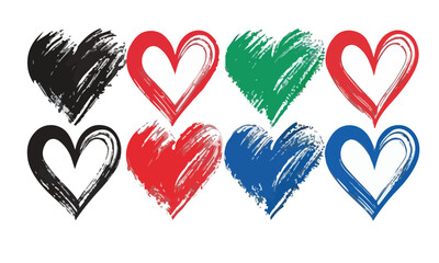 Heart Sketch Vector Collection